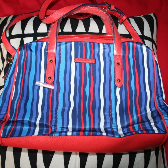 VERA BRADLEY SATCHEL TOTE CROSSBODY BAG COBALT NEW - Picture 7 of 8